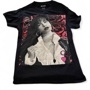 La Reyna Graphic Tee Black Y2K‎ Popstar Style Smal